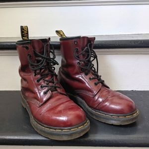 Cherry red Doc Martens